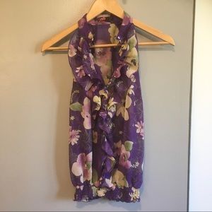 SALE ⚡️3/20⚡️ Forever 21 floral sleeveless top ruffles